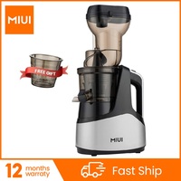 MIUI-Wyciskarka wolnoobrotowa 7-stopniowy spiralny ekstraktor do tłoczenia na zimno Opatentowana technologia bezfiltrowa Łatwa w czyszczeniu maszyna do soków owocowych i warzywnych dużego kalibru Silnik PRO 4-kolor 1